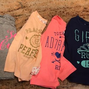 4 Long Sleeve Toddler T shirts 2t